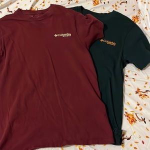 2 men’s Columbia PHG deer T-shirts size: S